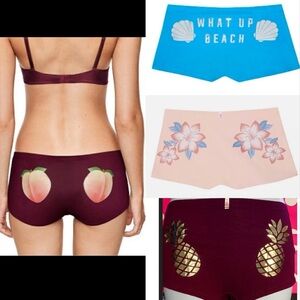 4 Victoria’s Secret Pink boyshort panties bundle PINK panties shortie foil